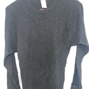 Men’s Northwest Territory Charcoal Crewneck Long Sleeve Thermal Sz L